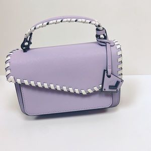 Purple Leather crossbody, top handle bag Botkier bag